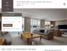 Tablet Screenshot of hotelpresidentwilson.com